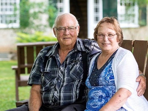 Julie's parents, Burton and Linda