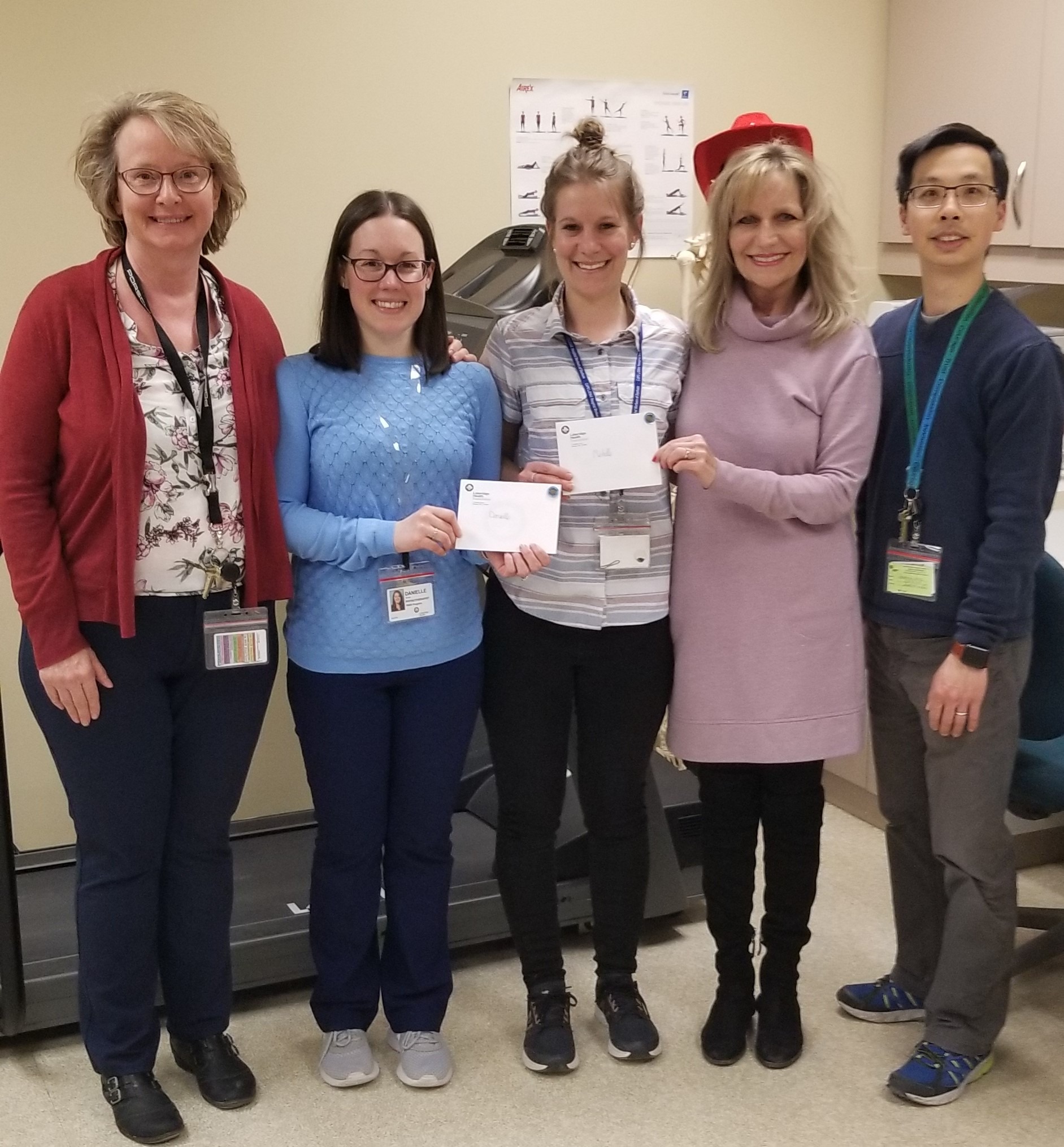 Here, physiotherapists at Lakeridge Health receive Circle of Gratitude recognition for their amazing work with our patients